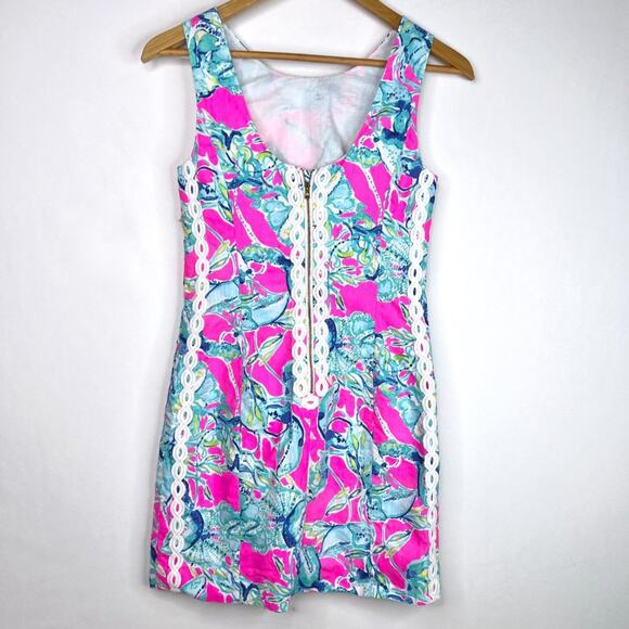 Lilly Pulitzer Lobsters In Love Mila Shift Dress 00 - Picture 9 of 13